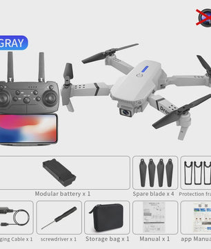 Opvouwbare FPV WiFi Drone met 4K Camera en Vliegstabilisatie - Perfect Cadeau