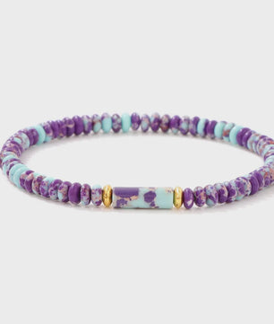 Natuurstenen Kralen Armbanden - Picasso Jasper & Zee Sediment Turquoise