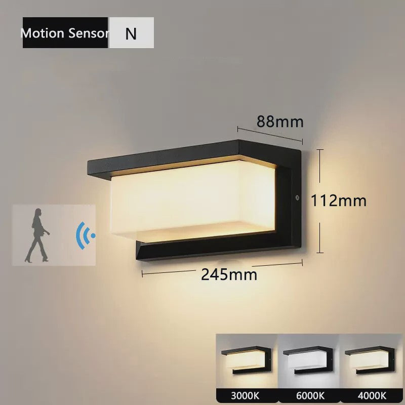 Waterdichte LED Buitenmuurverlichting met Bewegingssensor - IP65