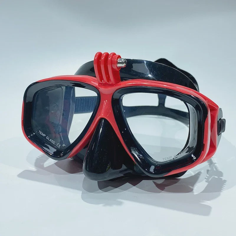 Professionele Duikset: Duikbril met GoPro Mount & All-Dry Snorkel voor Scuba Diving
