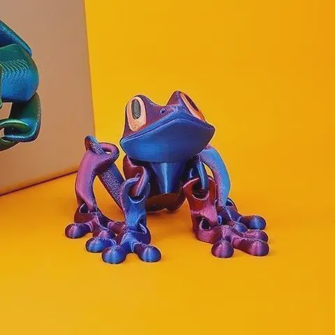 Bewegende 3D Geprinte Boomkikker - Decoratie & Bureau Speelgoed