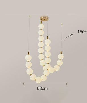 Moderne Scandinavische Plafondlamp met Bolvormige Lampjes - Hanglamp voor Woonkamer & Trap