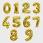 40 Inch Folie Cijfer Ballonnen - Goud, Zilver, Blauw, Zwart, Rood - Feestdecoratie