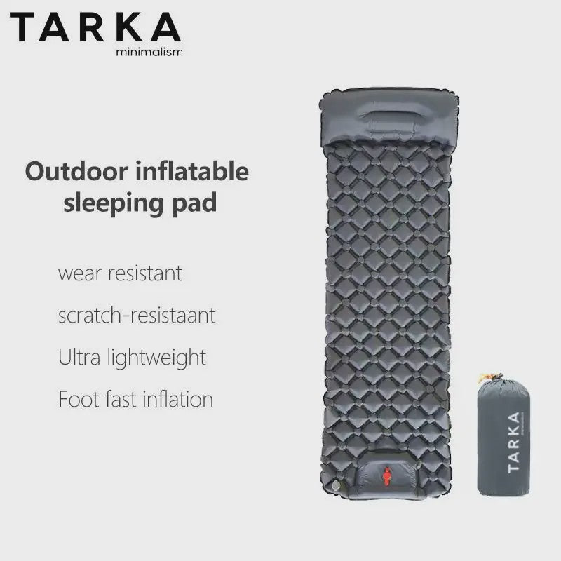 TARKA Opblaasbare Slaapmat - Ultralicht Kampeerluchtbed, Zelfopblazend & Compact voor Outdoor Avonturen