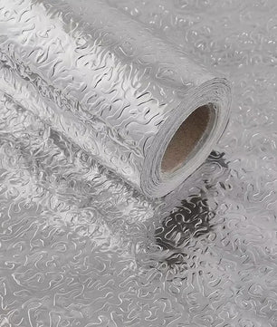 Keuken Sticker - Hittebestendig, Waterdicht & Oliebestendig - Aluminium Folie Look