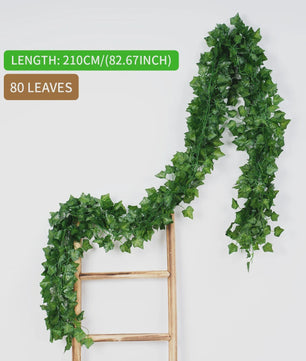 Kunstige Klimop Slang 2.1M - Groene Nep Plant voor Decoratie, Bruiloft & Feest
