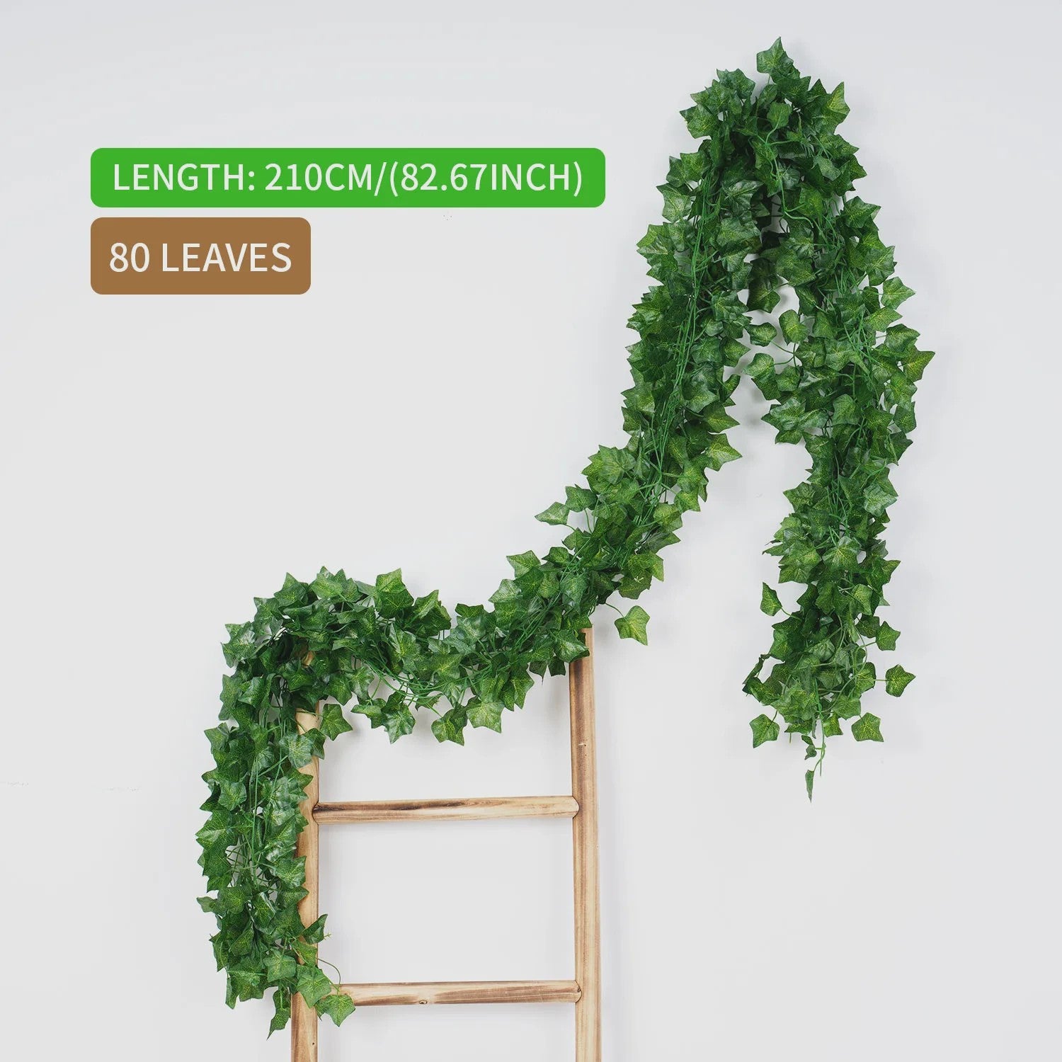 Kunstige Klimop Slang 2.1M - Groene Nep Plant voor Decoratie, Bruiloft & Feest