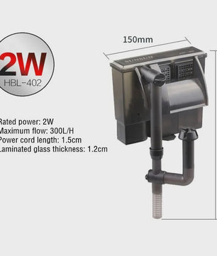 Hang-on Aquarium Filter met Waterval Effect - Efficiënte Watercirculatie