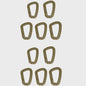 Tactische Karabijnhaak Clips D-Ring Gespen - Set van 1-10 Stuks voor Outdoor & Backpacking