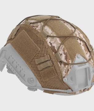 Tactische Helm Cover met Elastisch Koord voor Fast Helm - Airsoft & Paintball Camouflage