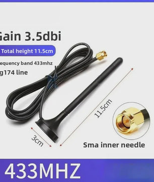 Krachtige Omnidirectionele SMA Antenne 433MHz/470MHz/315MHz met 12dBi Gain en RG174 Kabel