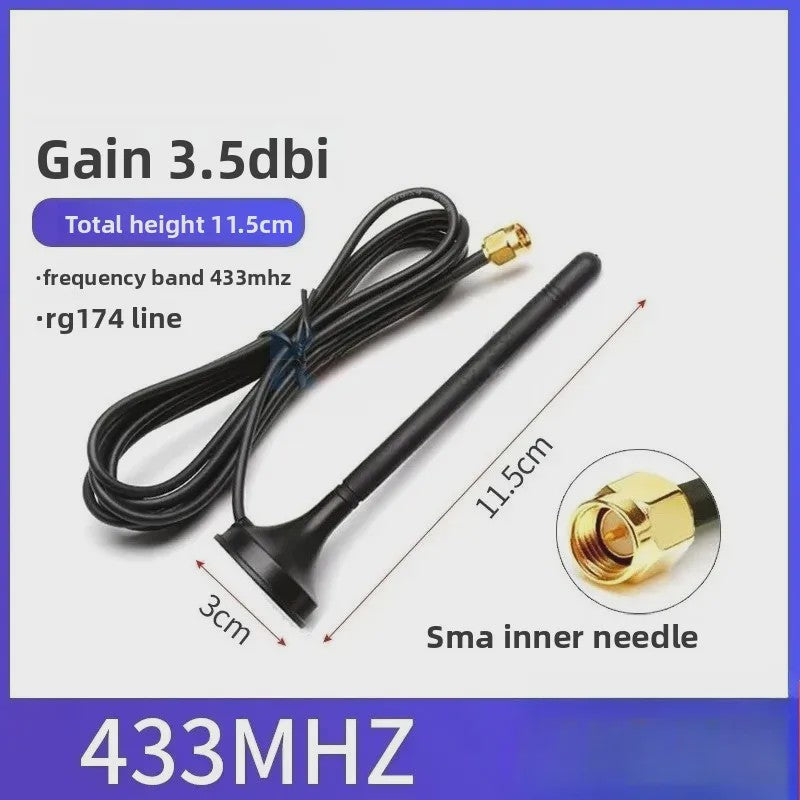 Krachtige Omnidirectionele SMA Antenne 433MHz/470MHz/315MHz met 12dBi Gain en RG174 Kabel