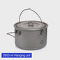 Widesea Titanium Kookset - Lichtgewicht Pannenset voor Outdoor Avonturen