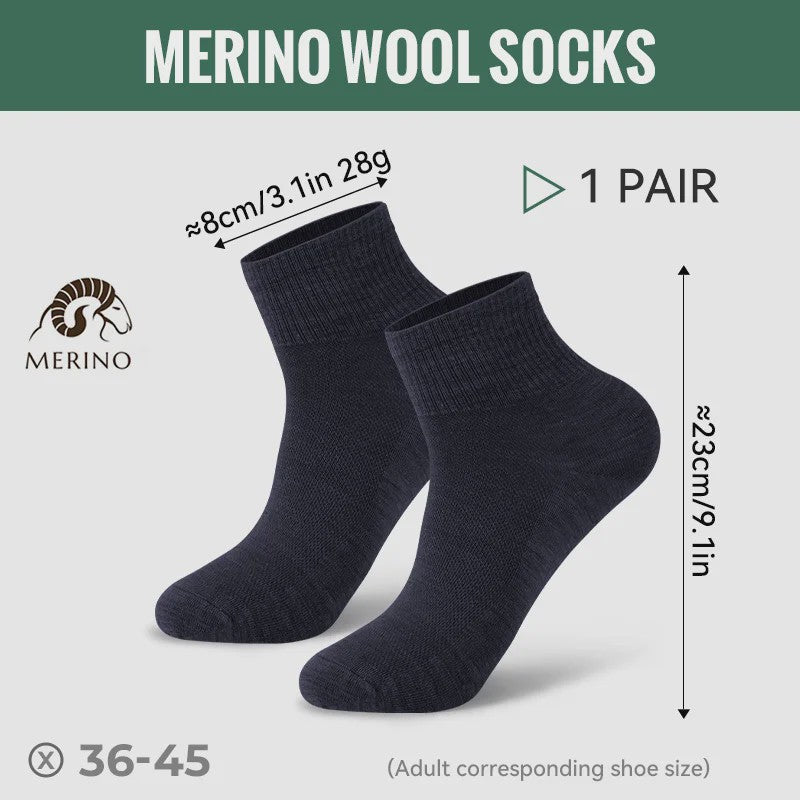 Merino Wol Sokken - Warm, Ademend & Vochtafvoerend voor Wandelen & Sport