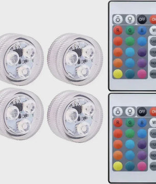 Waterdichte Onderwater LED Verlichting RGB met Afstandsbediening - Kleurveranderend, Batterijgevoed
