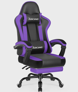 Ergonomische Gaming Stoel met Voetensteun, Hoofd- en Lendesteun | Max 150kg