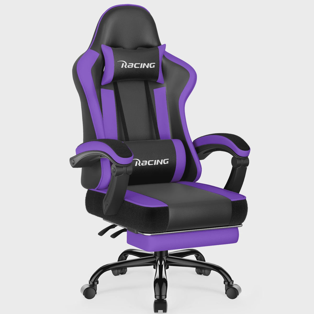 Ergonomische Gaming Stoel met Voetensteun, Hoofd- en Lendesteun | Max 150kg