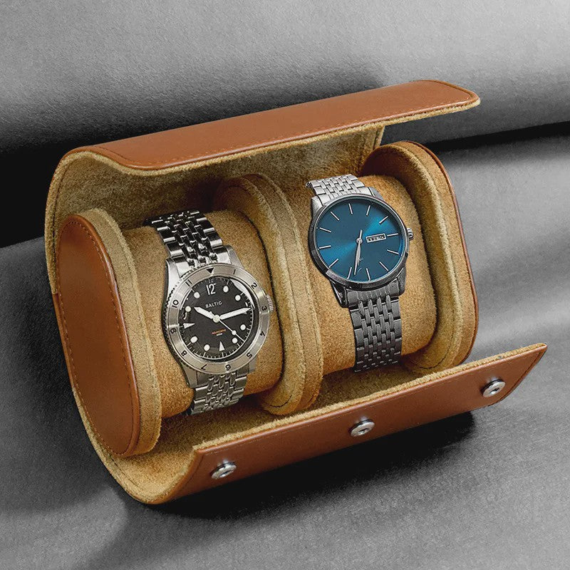 Reis Etui voor Horloges - Opbergrol voor 3 Horloges met Uitneembare Kussens