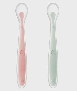 Zachte Siliconen Baby Lepel - Ideaal voor Voedingstraining en Eerste Hapjes