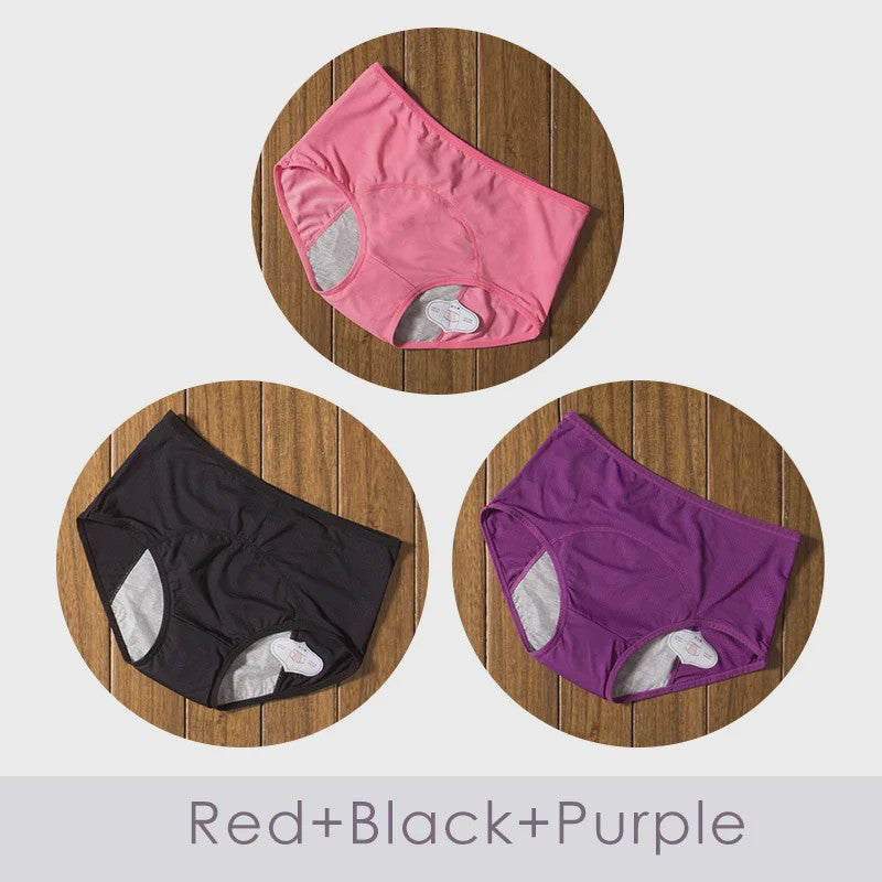3-Pack Dames Menstruatie Ondergoed - Lekvrij en Comfortabel
