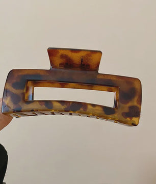 Minimalistische Geometrische Haarclip - Acryl Vierkante Klip