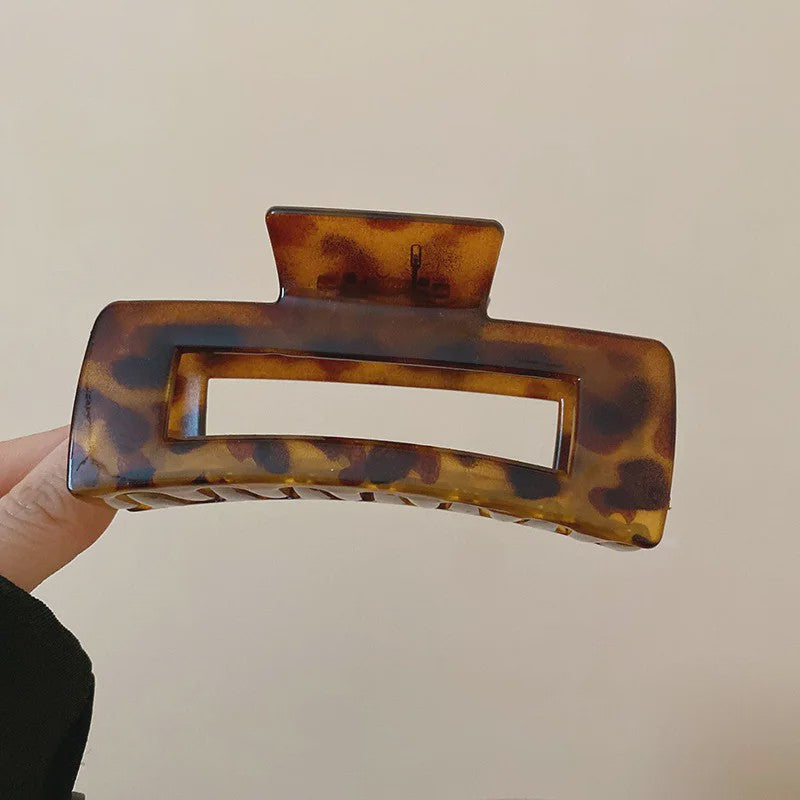 Minimalistische Geometrische Haarclip - Acryl Vierkante Klip