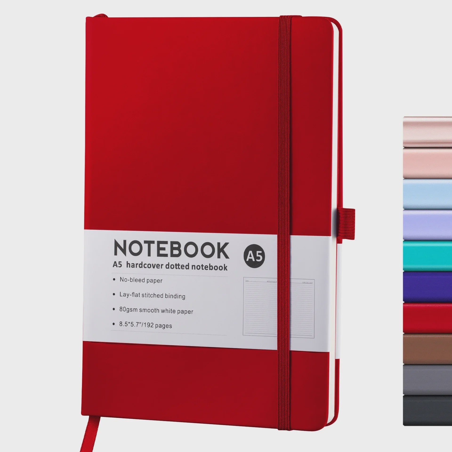 Hardcover A5/A6 Notitieboek met Elastische Band - PU Leer Dagboek