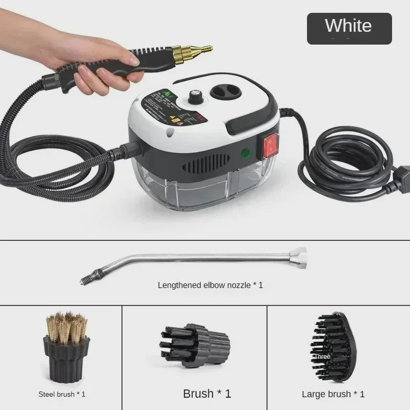 Krachtige 2500W Hogedruk Stoomreiniger - Multifunctioneel & Hittebestendig voor Huis & Auto
