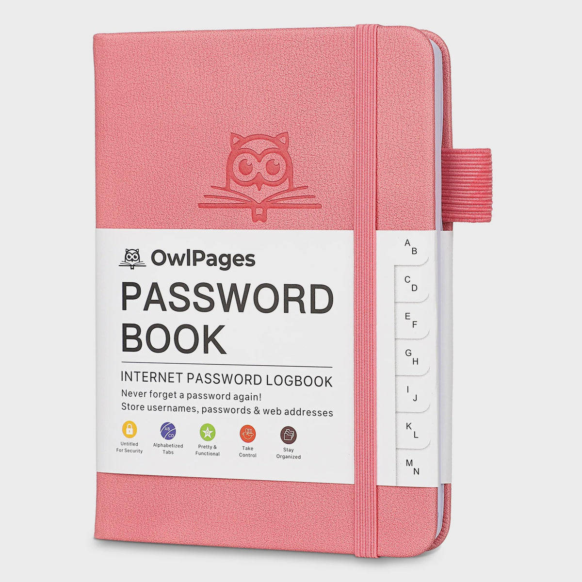 Wachtwoordenboek met Alfabetische Tabs - Hardcover Logboek & Adresorganizer