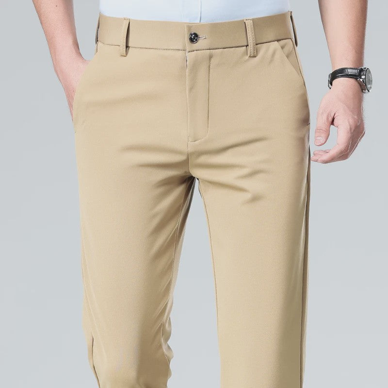 Heren Broek: Elastisch, Sneldrogend & Stijlvol voor Lente/Zomer Zakelijk Casual