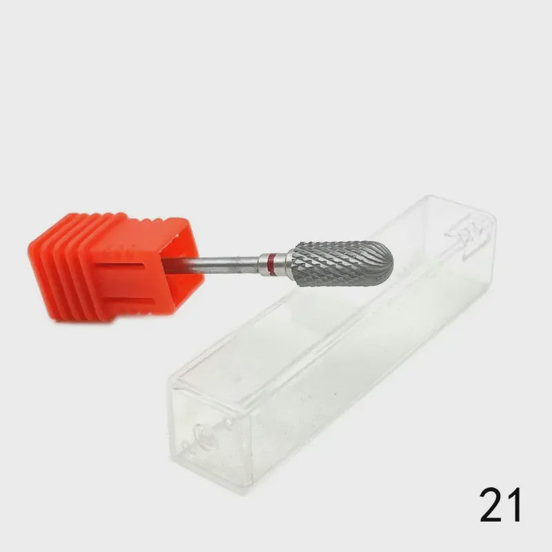 Professionele Tungsten Carbide Nagelboor Bits Set - 33 Stijlen voor Manicure & Pedicure