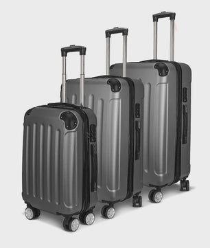 3-delige Hardcase Koffer Set: Lichtgewicht ABS Trolley met TSA Slot en Spinner Wielen