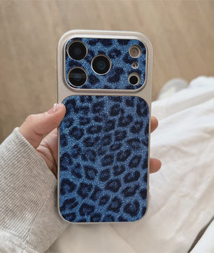 Luxe Leopard Print Telefoonhoesje voor iPhone - Schokbestendig met Bumper