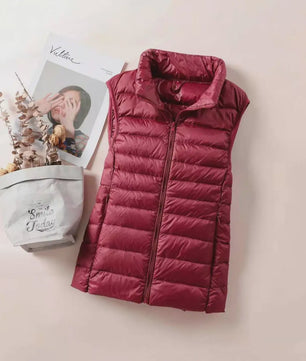 Dames Ultra Light Down Gilet - Mouwloze Jas, Lichtgewicht & Winddicht