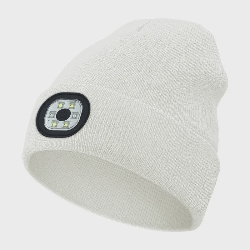 LED Muts met Ingebouwde Verlichting - USB Oplaadbaar, Warm & Unisex voor Nachtelijke Activiteiten