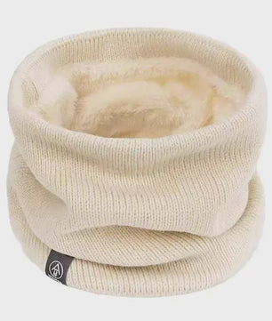 Warme Gebreide Sjaal met Pluche Voering - Unisex Winter Snood