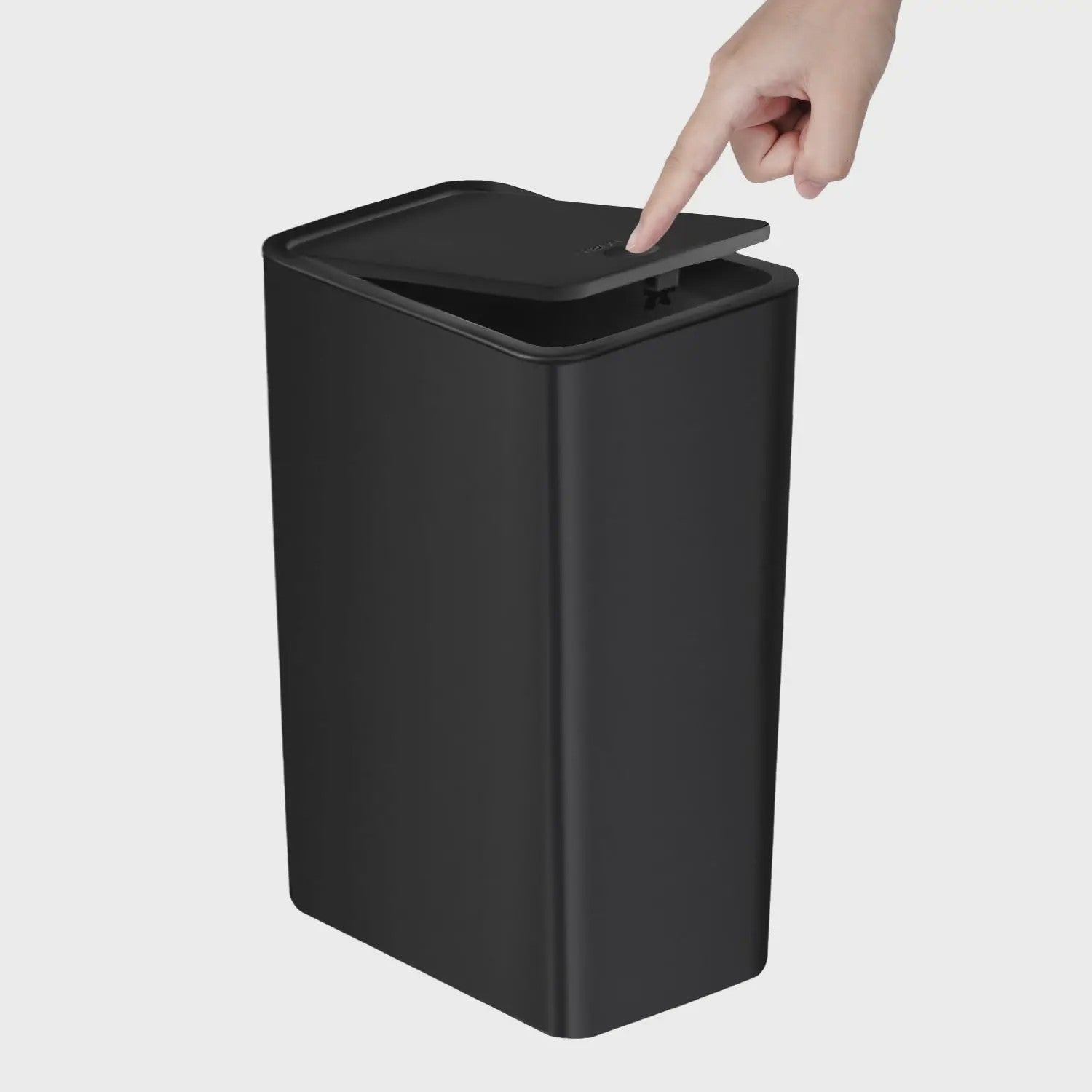 Stijlvolle Prullenbak met Drukdeksel - 10L Kleine Afvalbak voor Badkamer, Slaapkamer, Woonkamer