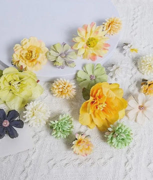 Mix van Zijden Kunstbloemen: Rozen & Meer voor Bruiloft, Huisdecoratie & DIY Knutselen