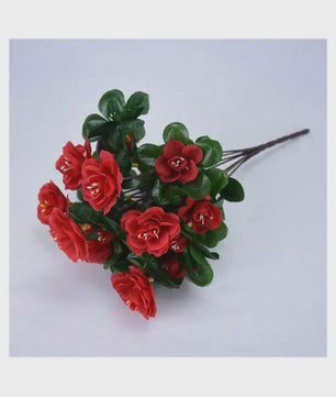 Kunst Azalea Struik Rood - UV-bestendig, Decoratieve Nepbloemen voor Buiten en Binnen