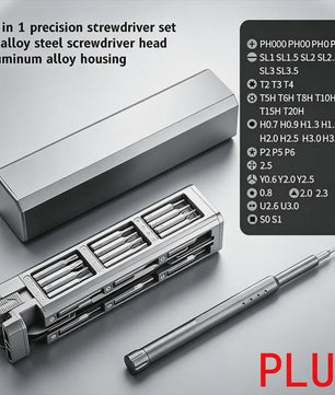 Multifunctionele Precisie Schroevendraaier Set 46-in-1 voor Telefoon, Laptop & Elektronica Reparatie