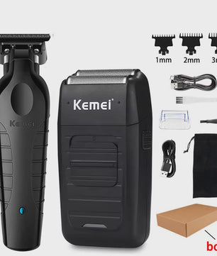 Kemei KM-2299 Professionele Elektrische Baardtrimmer & Tondeuse - USB Oplaadbaar