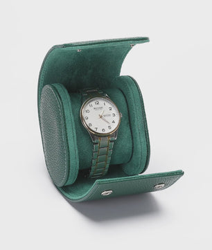 Luxe Leren Horlogerolle – Opvouwbare Opbergdoos voor 1, 2 of 3 Horloges