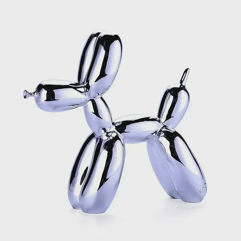 Glanzende Ballonhond Sculptuur - Stijlvolle Decoratie voor Huis & Kantoor