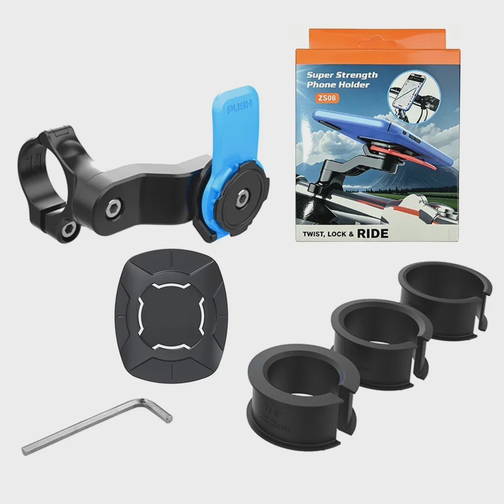 Universele Fiets- en Motor Telefoonhouder - 360° Draaibaar & Veilig