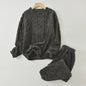 Dames Pyjama Set Herfst/Winter - Zacht Coral Velvet Jacquard Loungewear