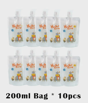 Herbruikbare Babyvoeding Dispenser Set - Zelf Fruitpuree Maken & Bewaren