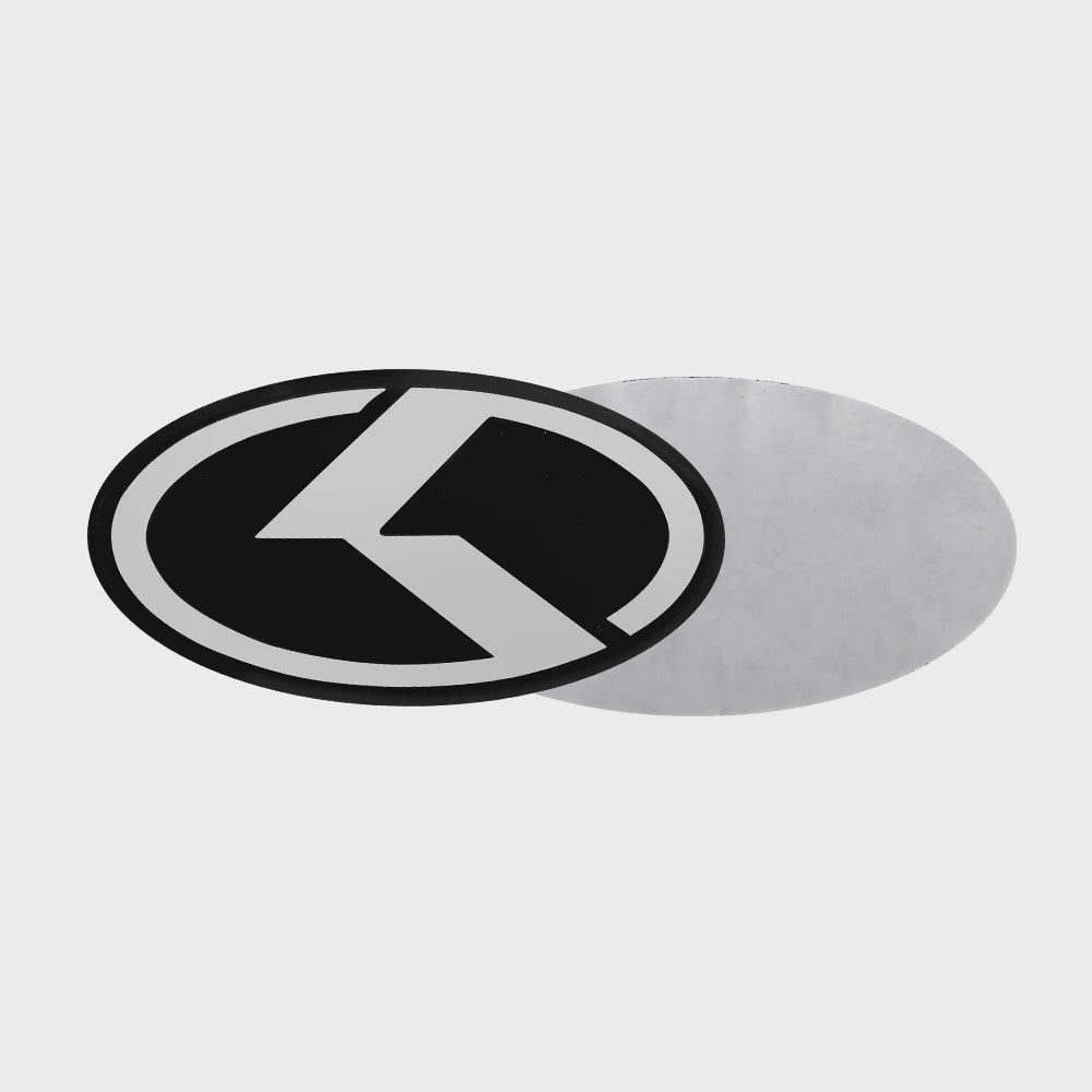 Stuurwiel Embleem Badge Sticker voor KIA Modellen (6.1x3.2cm)