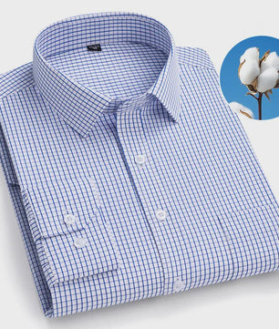 Herenshirt Lange Mouw - Stijlvol Casual & Zakelijk, Print & Streep, All-Season Top