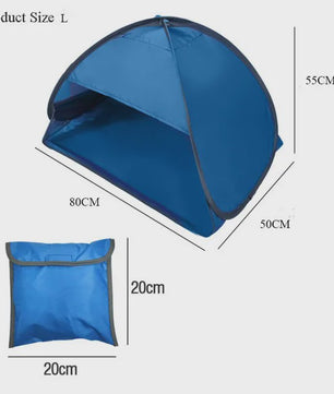 Automatische Pop-Up Strandtent UPF50+ - Snel Opzetbaar Zonnescherm voor Strand, Camping & Vissen