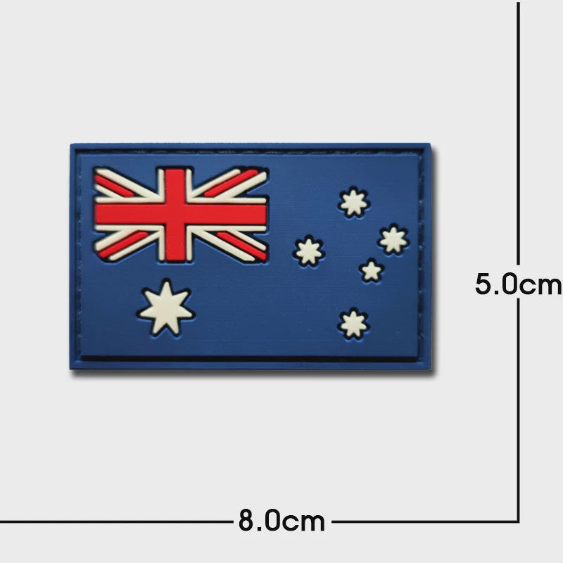 3D PVC Vlag Patches - Rubberen Militaire Emblemen met Klittenband